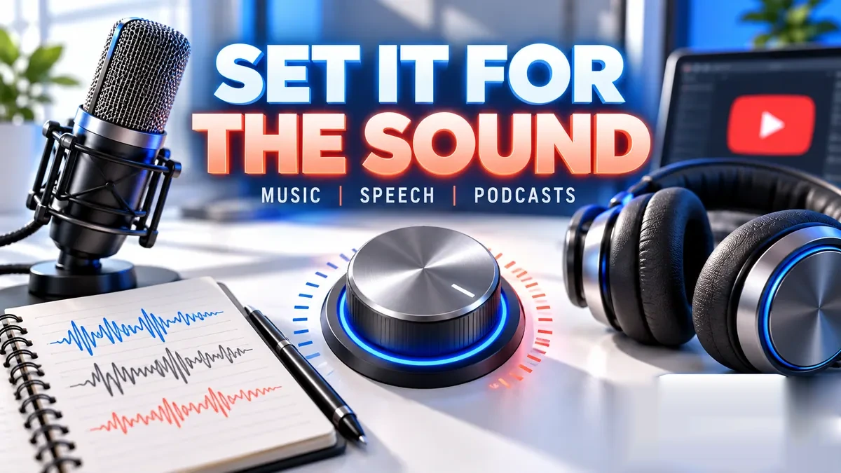 Converting a talk or podcast to audio