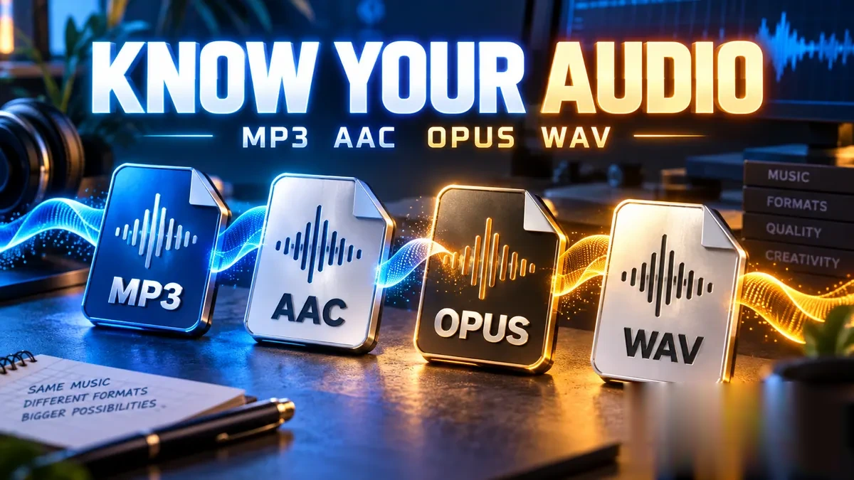 Comparing WAV, FLAC and MP3 audio formats