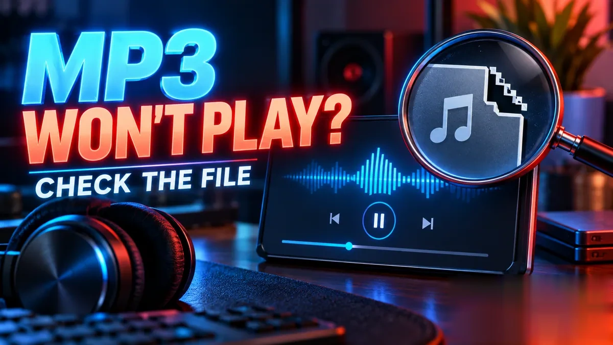 Diagnosing quiet or distorted MP3 audio